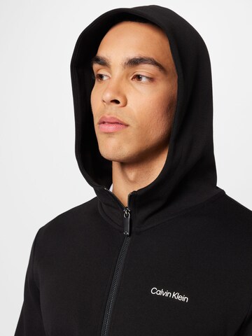 Calvin Klein Zip-Up Hoodie in Black