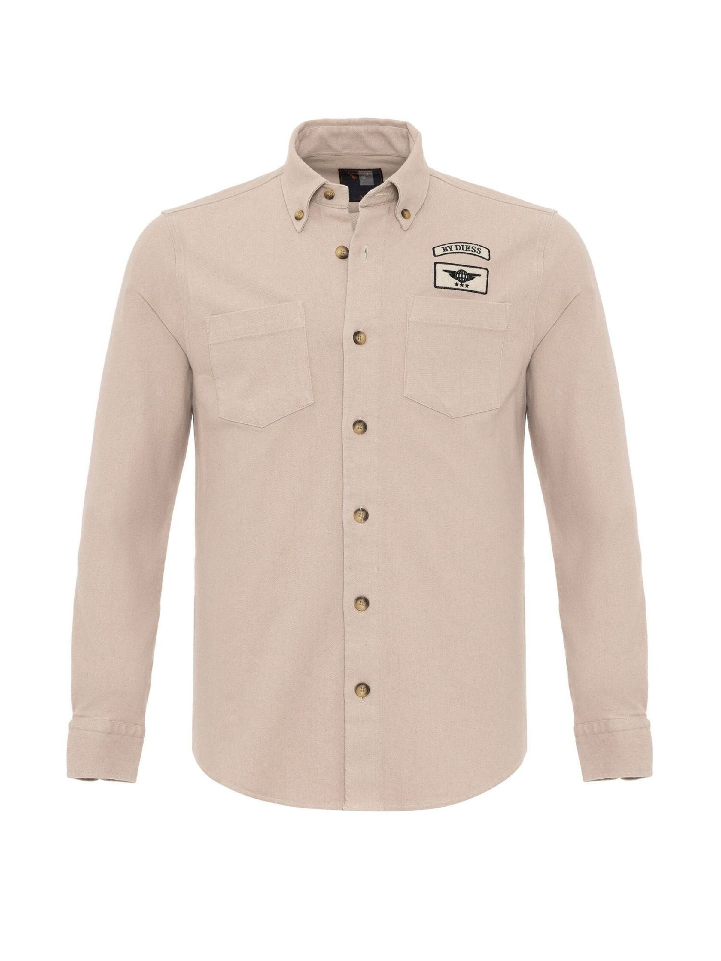 Coupe regular Chemise By Diess Collection en beige : devant