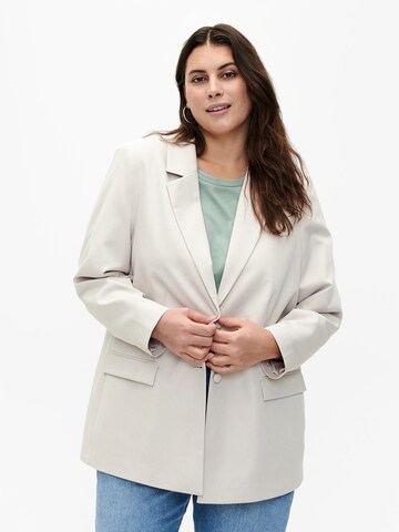 Zizzi Blazers 'CAKAISA' in Beige: voorkant