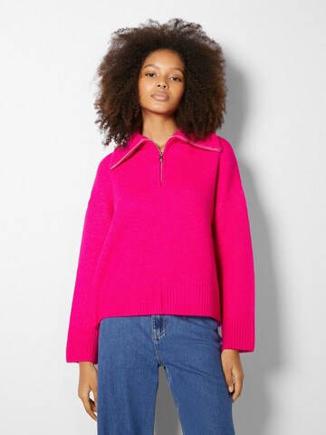 Pull-over Bershka en rose : devant