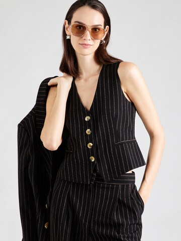 King Louie Gilet 'Bianca' in Zwart: voorkant