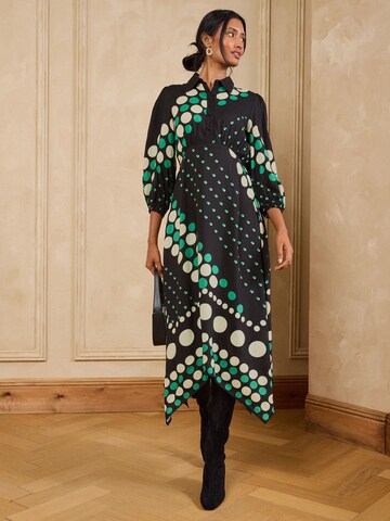 love & roses - Vestido camisero en negro