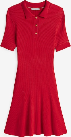 Robes en maille TOMMY HILFIGER en rouge : devant