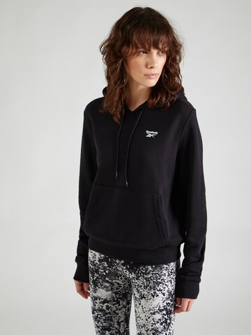 Reebok Sportief sweatshirt in Zwart: voorkant