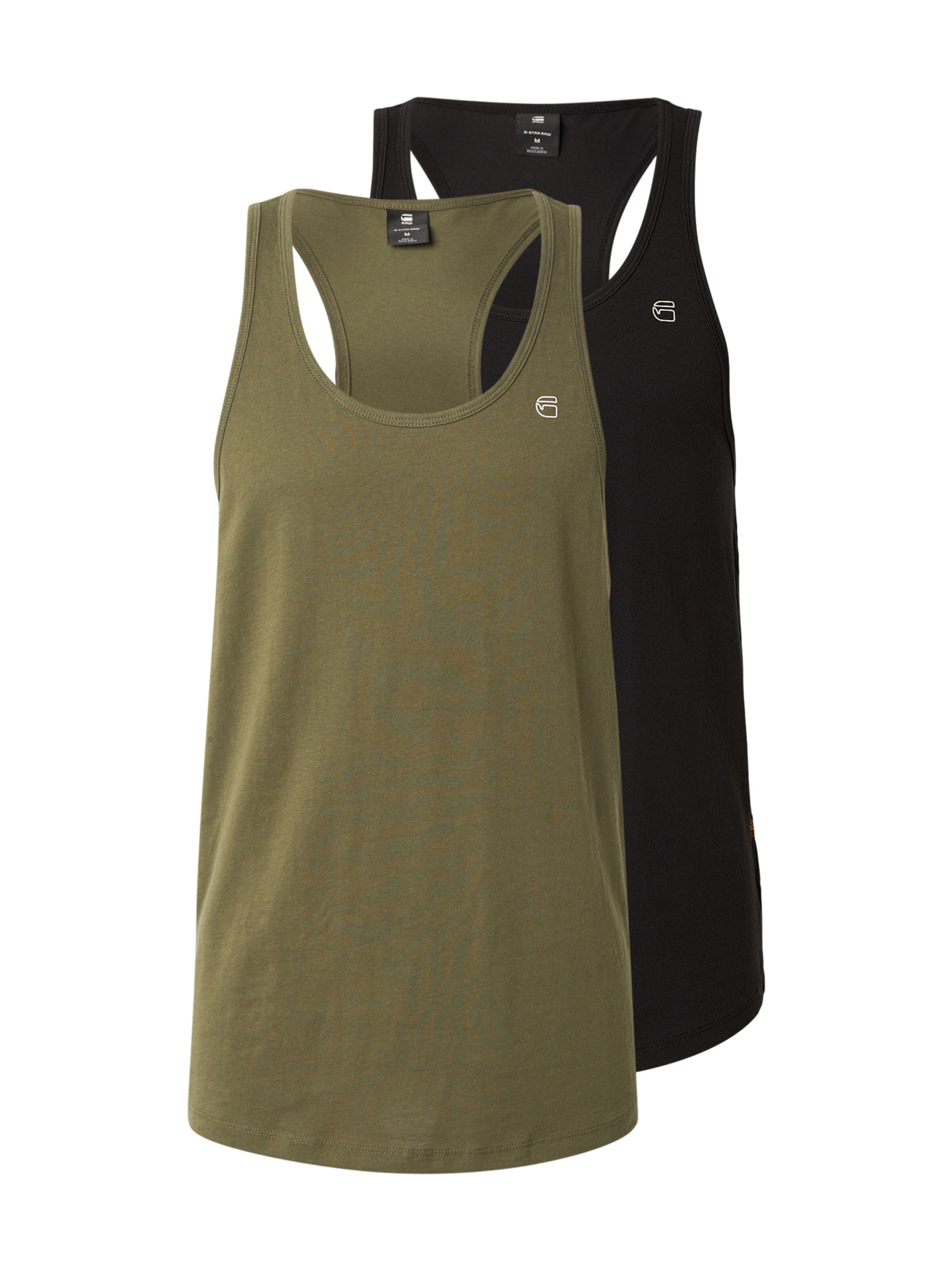 G-STAR Top in oliv / schwarz, Produktansicht