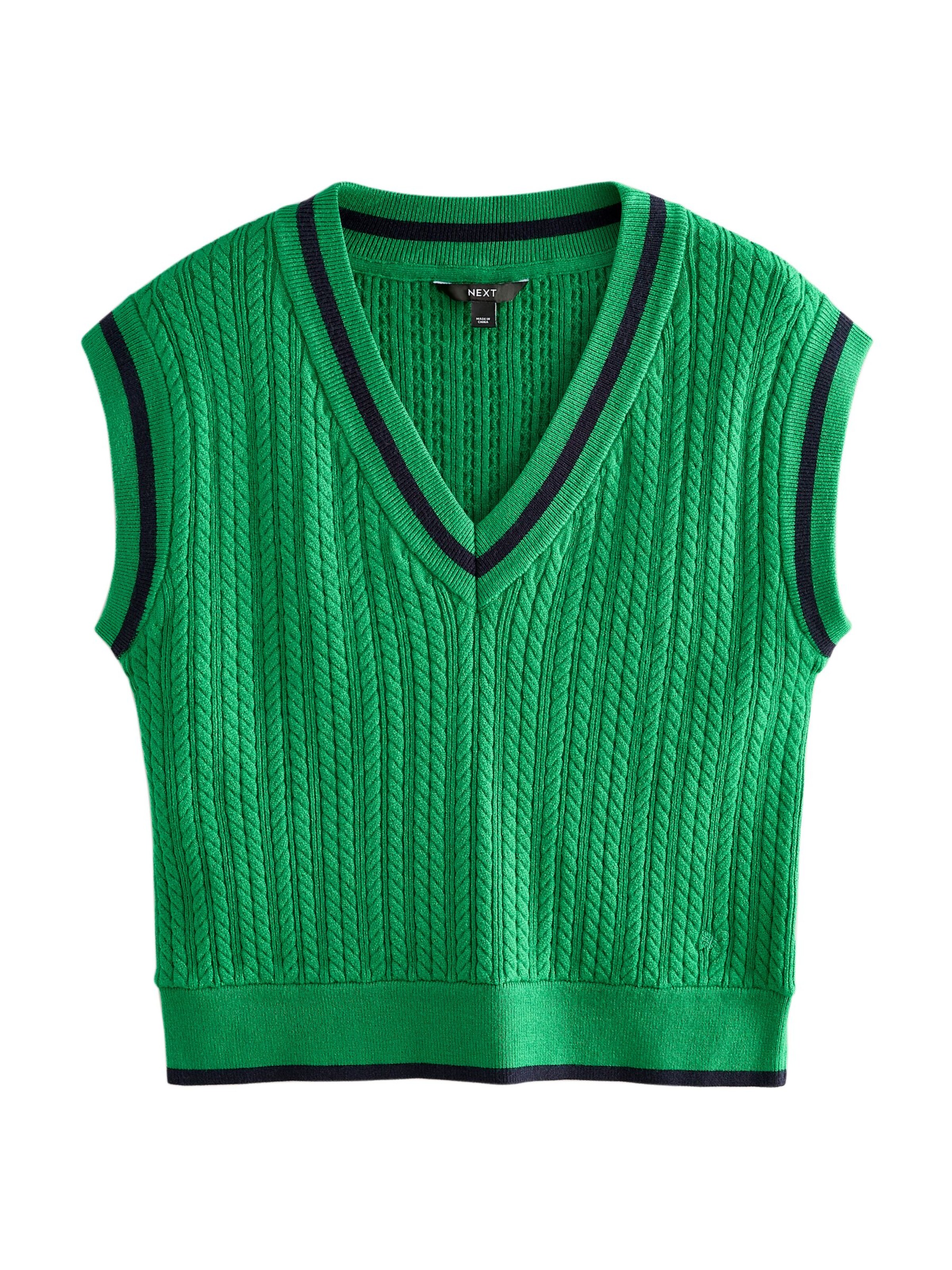 Next Sweter w kolorze zielony: przód