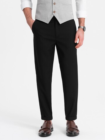 Ombre Regular Trousers in Black: front