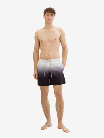 TOM TAILOR DENIM Badeshorts in Schwarz