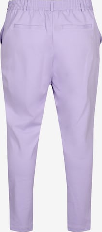 Tapered Pantaloni 'Maddie' de la Zizzi pe mov