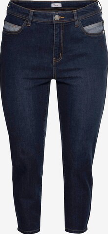 SHEEGO Skinny Jeans in Blue: front