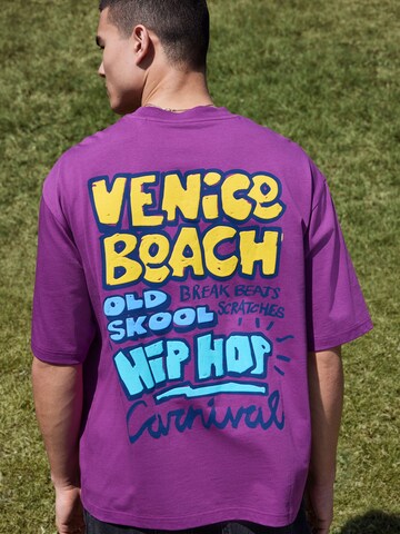 Next Shirt in Lila: voorkant