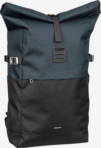 SANDQVIST Backpack 'Icon Rolltop BP M' in Blue: front