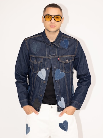 Levi's® Upcycling Jeansjacke 'Kelvyn Colt Design' in Blau: predná strana