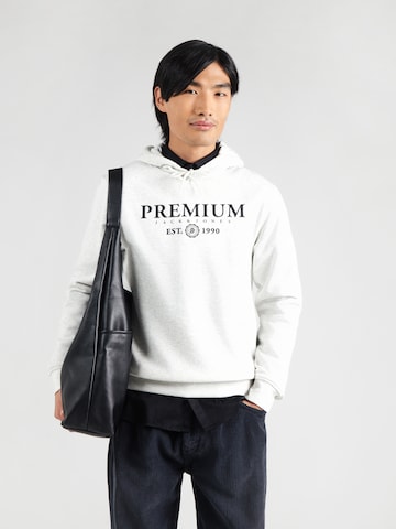 Felpa 'CHARLES' di Jack & Jones Premium in bianco: frontale