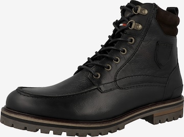 PANTOFOLA D'ORO Lace-Up Boots 'Massi' in Black: front