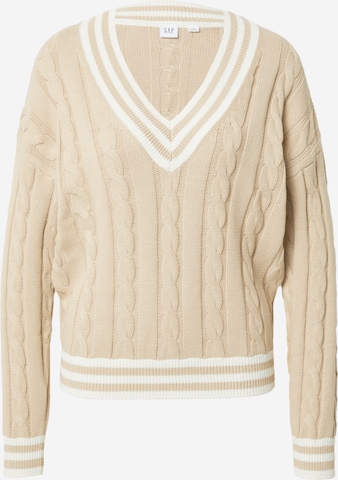 Pull-over GAP en beige : devant