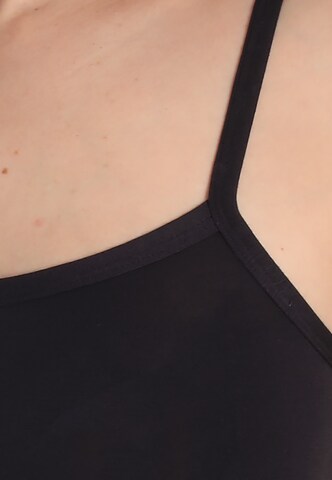 sassa Undershirt 'LOVELY SKIN' in Black