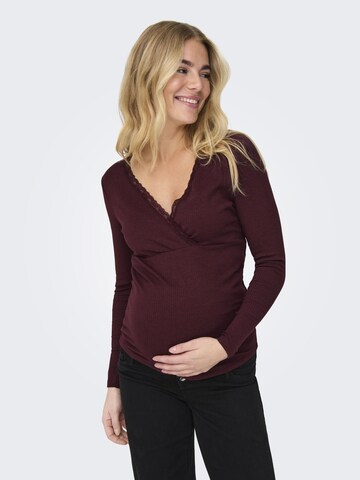 Only Maternity - Camiseta 'OLMIPass' en rojo