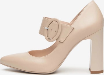 Escarpins 'Pandora ' Nero Giardini en beige : devant