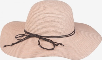 styleBREAKER Hat 'Floppy Sonnenhut mit schmalem Zierband und Schleife' in Pink: front