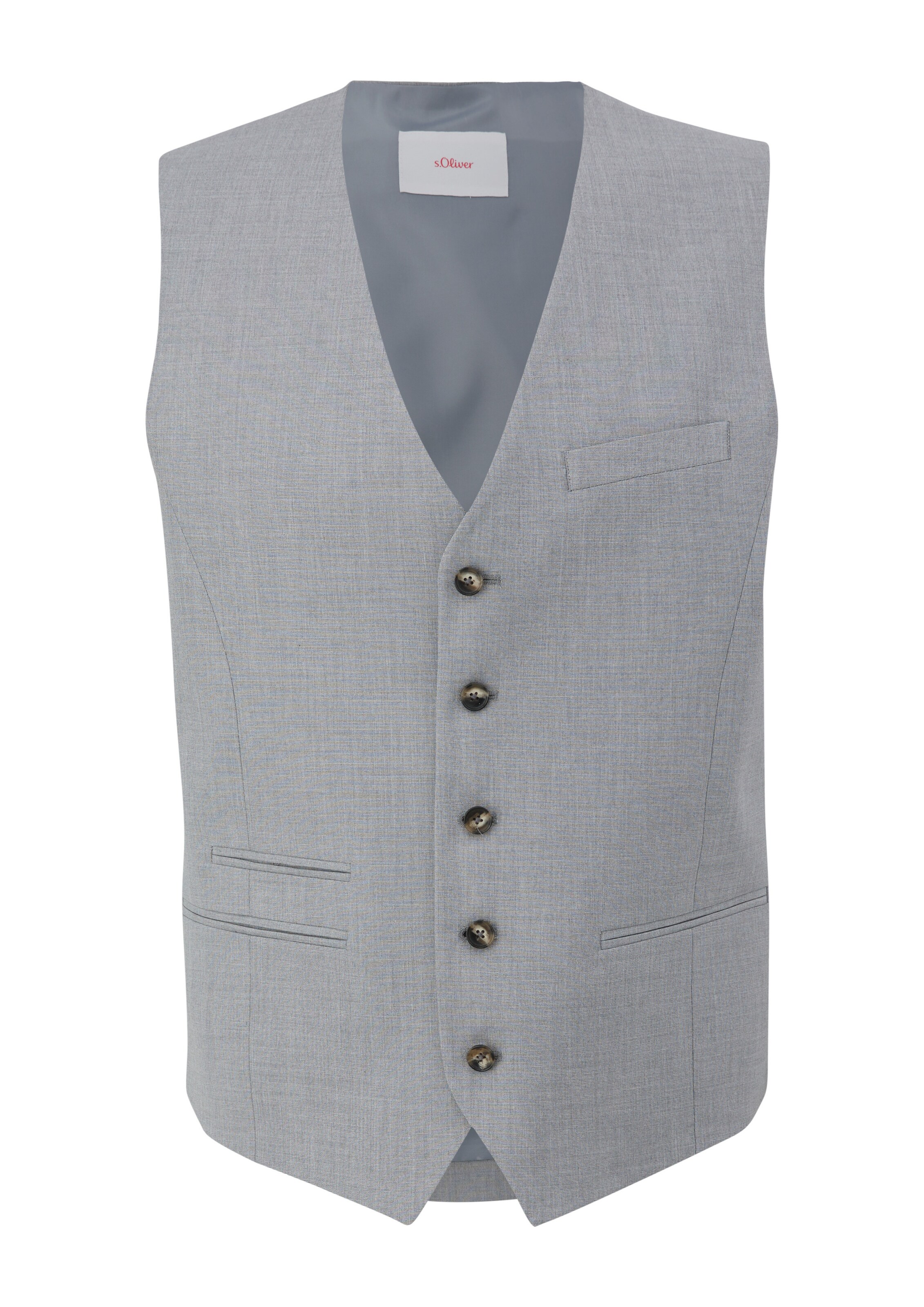 s.Oliver Gilet 'Nice' in Grijs: voorkant