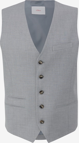 Gilet de costume 'Nice' s.Oliver en gris : devant