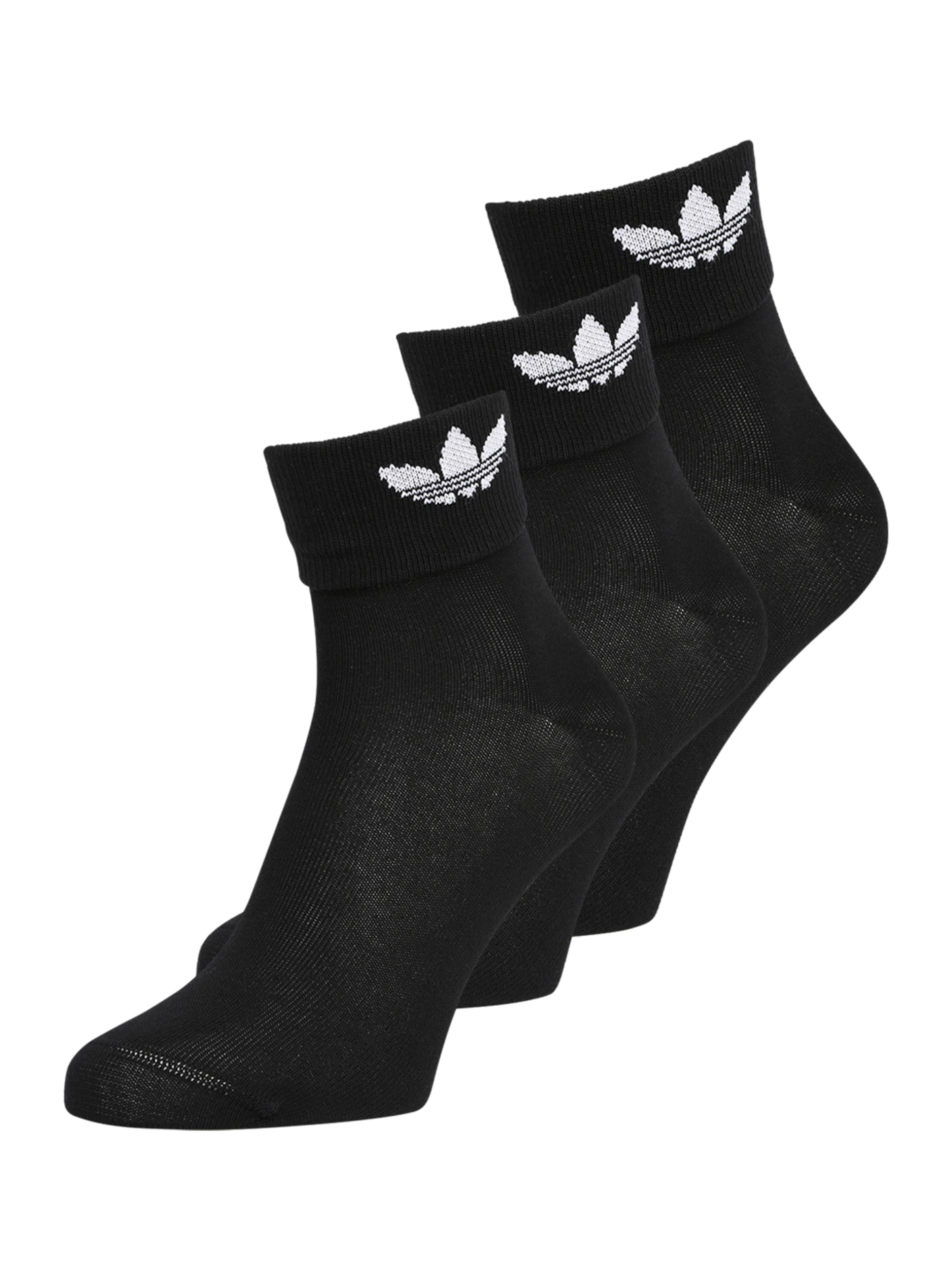 Frauen Wäsche ADIDAS ORIGINALS Socken 'Fold Cuff' in Schwarz - MS15625 Frauen Wäsche ADIDAS ORIGINALS Socken 'Fold Cuff' in Schwarz - MS15625