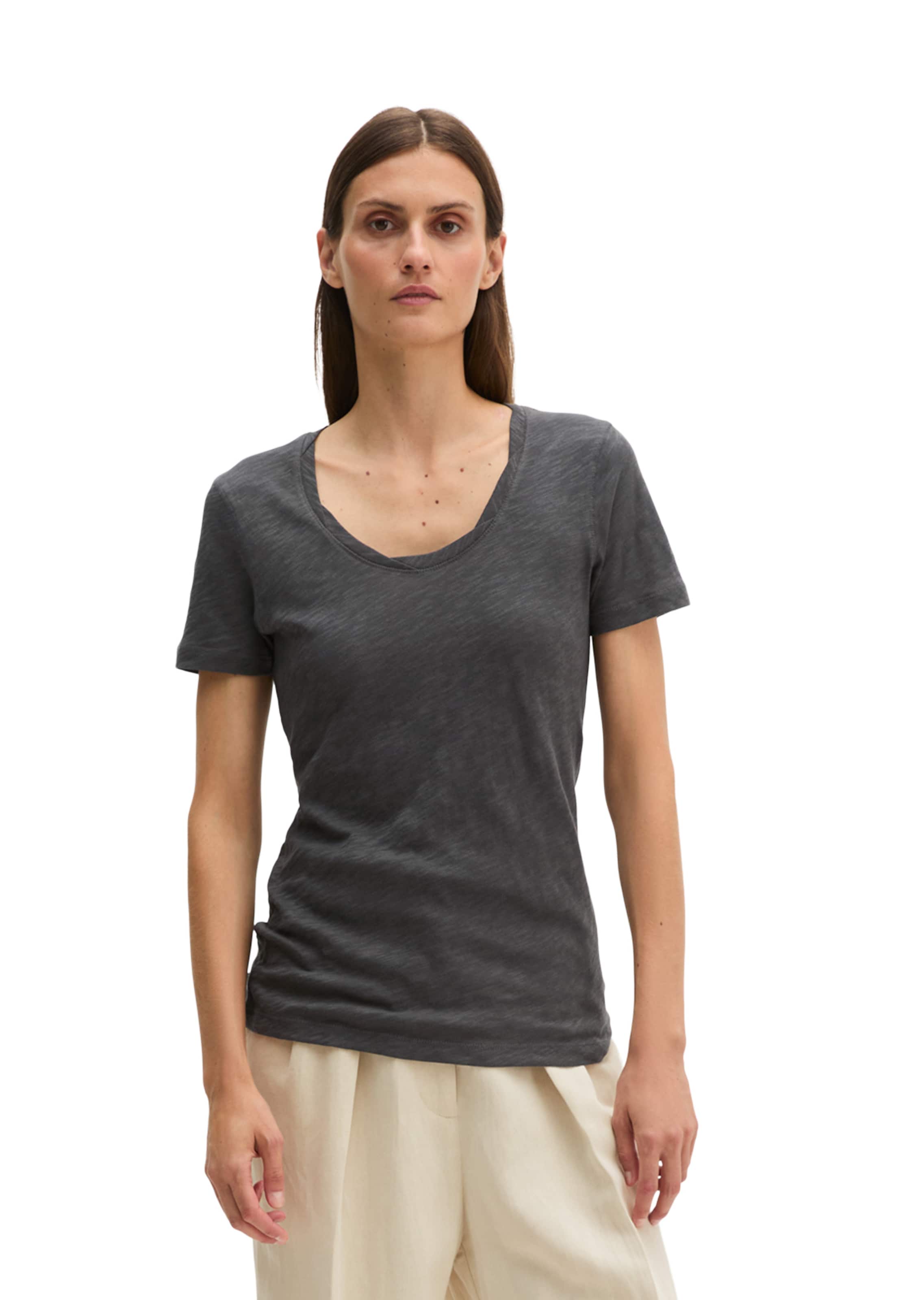 Marc O'Polo Shirt 'DfC' in Grijs: voorkant