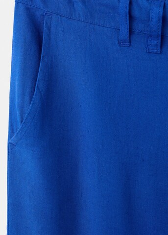 MANGO TEEN Wide leg Pants 'Lisp' in Blue