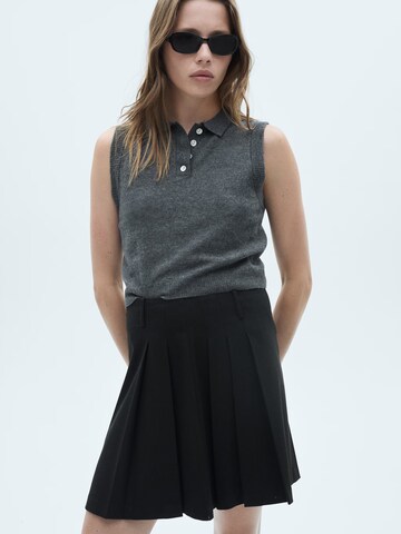 MANGO Rok 'GRUNGE' in Zwart: voorkant