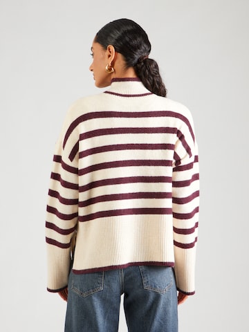 VILA Oversized Sweater 'VILAVINIA' in Beige
