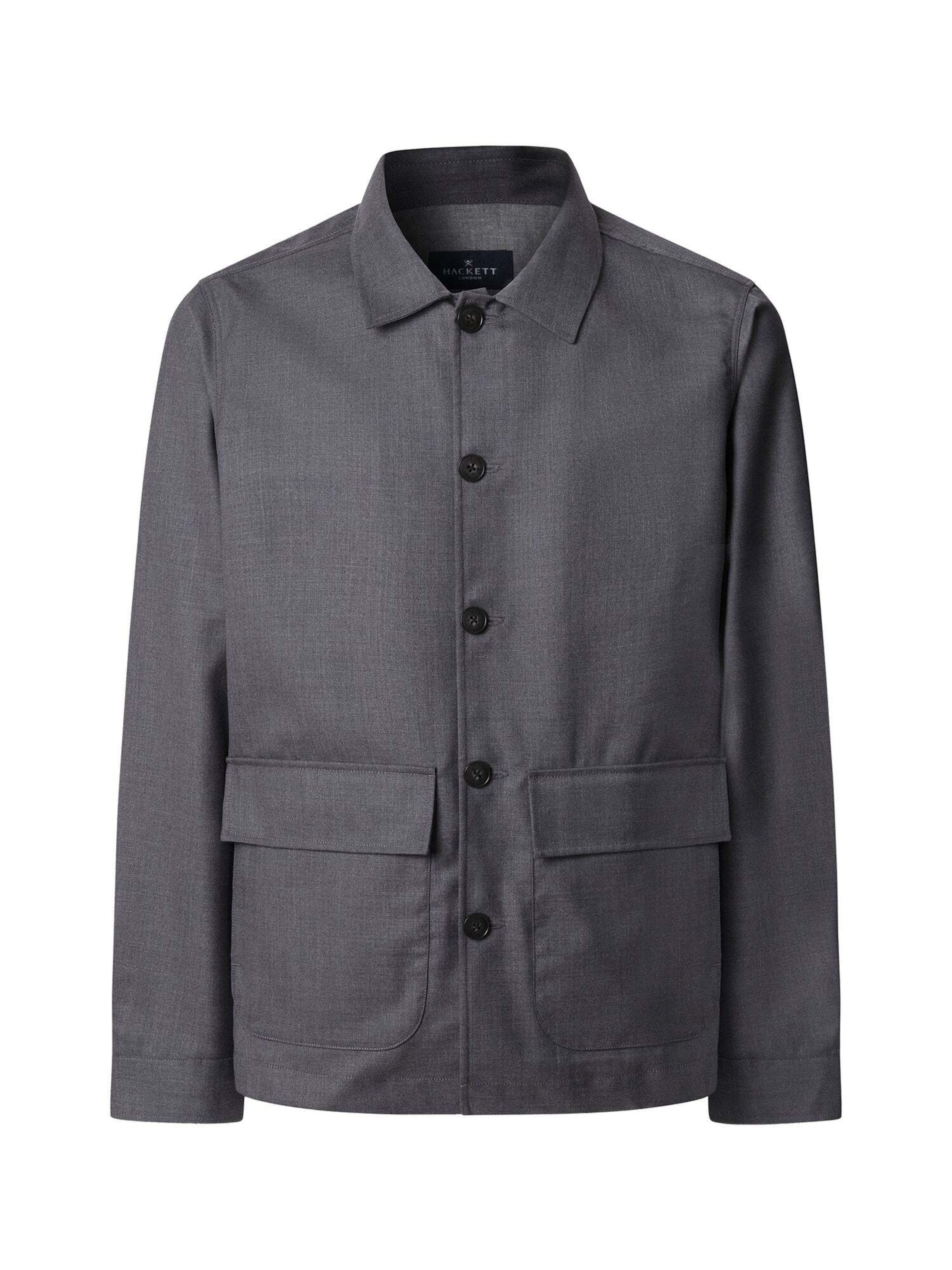 Veste mi-saison Hackett London en gris : devant