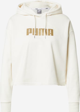 PUMA Athletic Sweatshirt in White: front