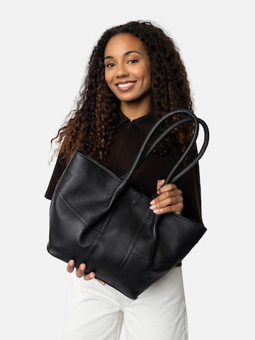 Cabas ' Nane ' RE:DESIGNED en noir : devant