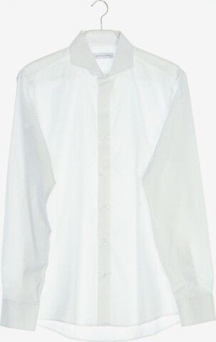 SHIRT BY HAND Button Up Shirt in M-L in White: front