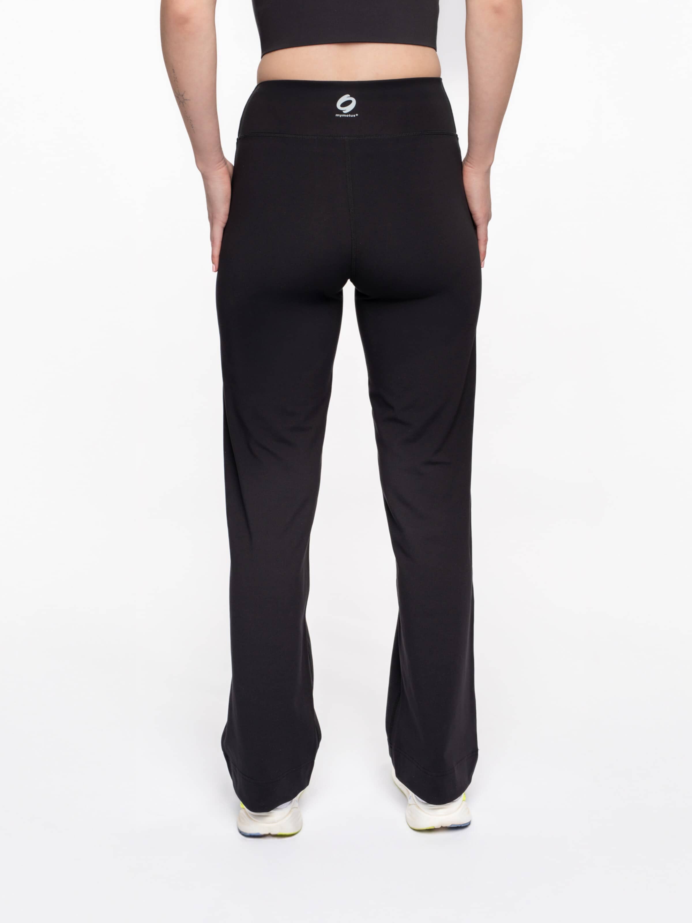 mymotus Zvonové kalhoty Sportovní kalhoty 'Damen Sporthose , myotus® ladies jazzpant YW101' – černá