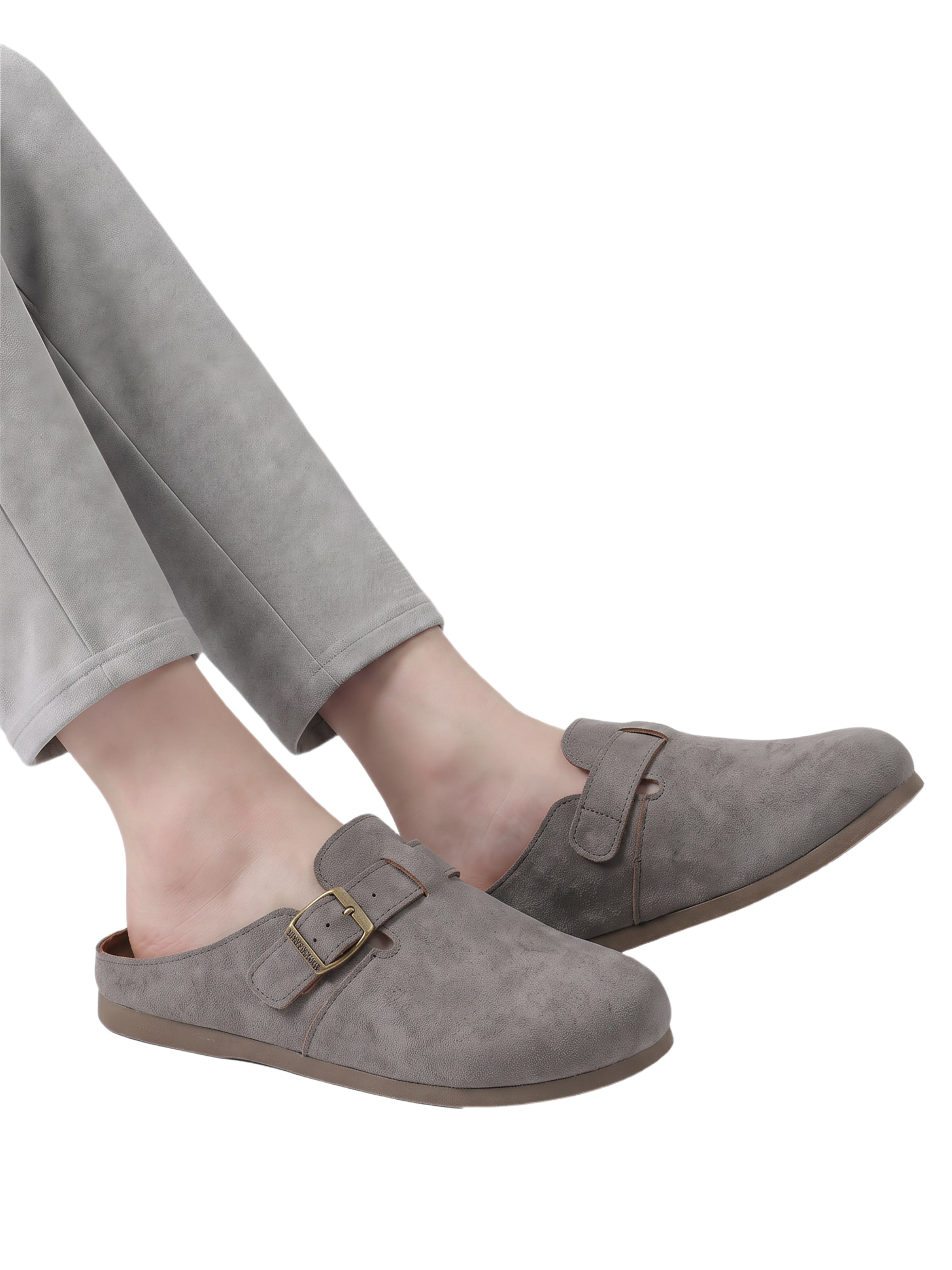 BONVERANO Mules in Grey