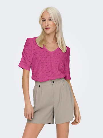 ONLY Blouse 'ROSA' in Roze: voorkant