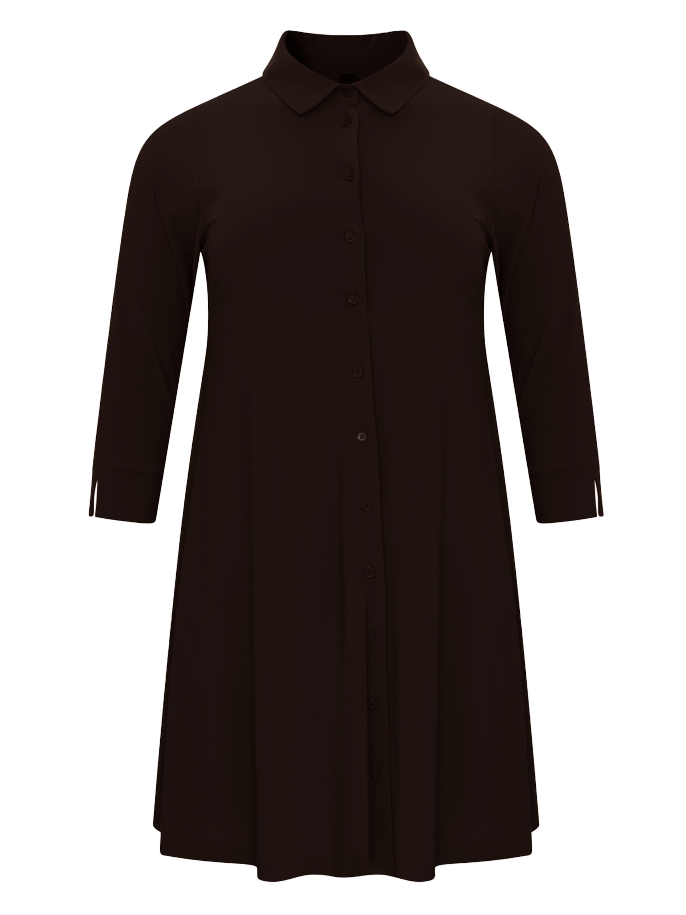 YOEK Kleid 'Dolce' in Braun: Vorderseite