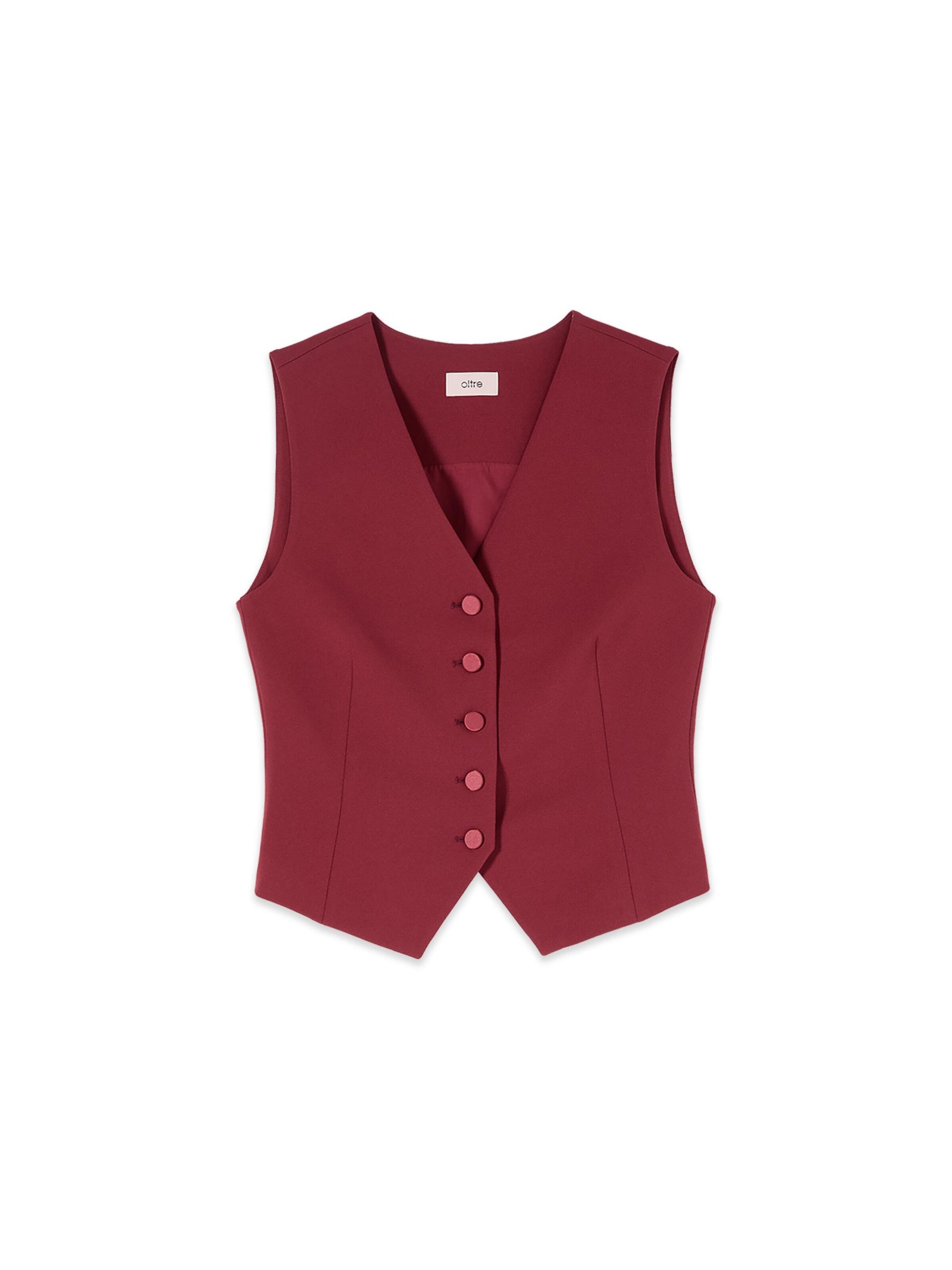 oltre Gilet in Rood: voorkant