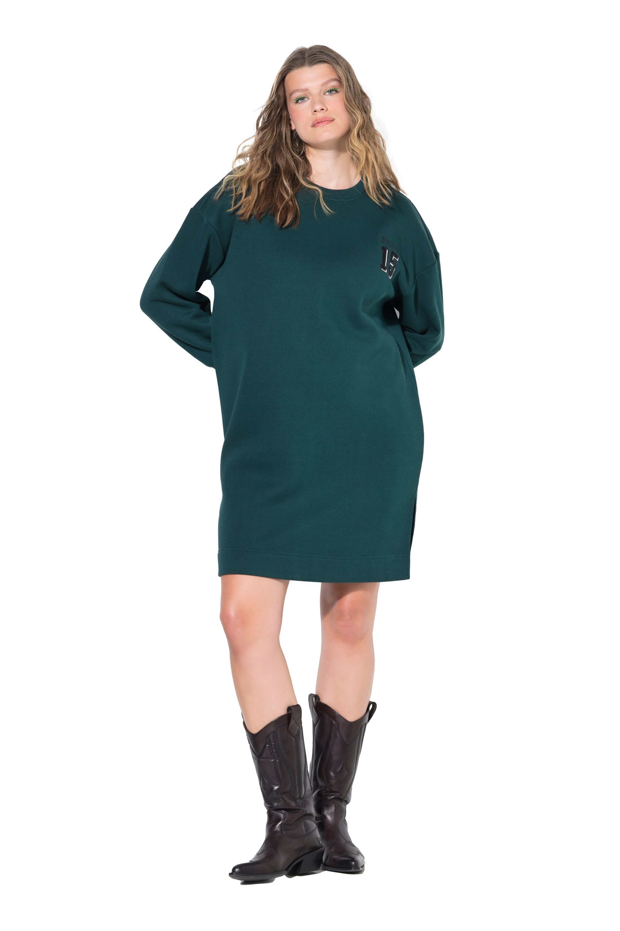 Studio Untold Oversized jurk in Groen: voorkant