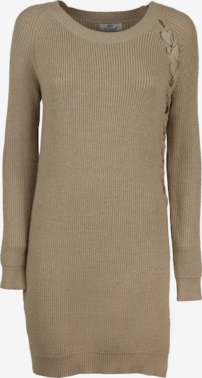 Influencer Sweater 'Tie upl' in Dark beige, Item view
