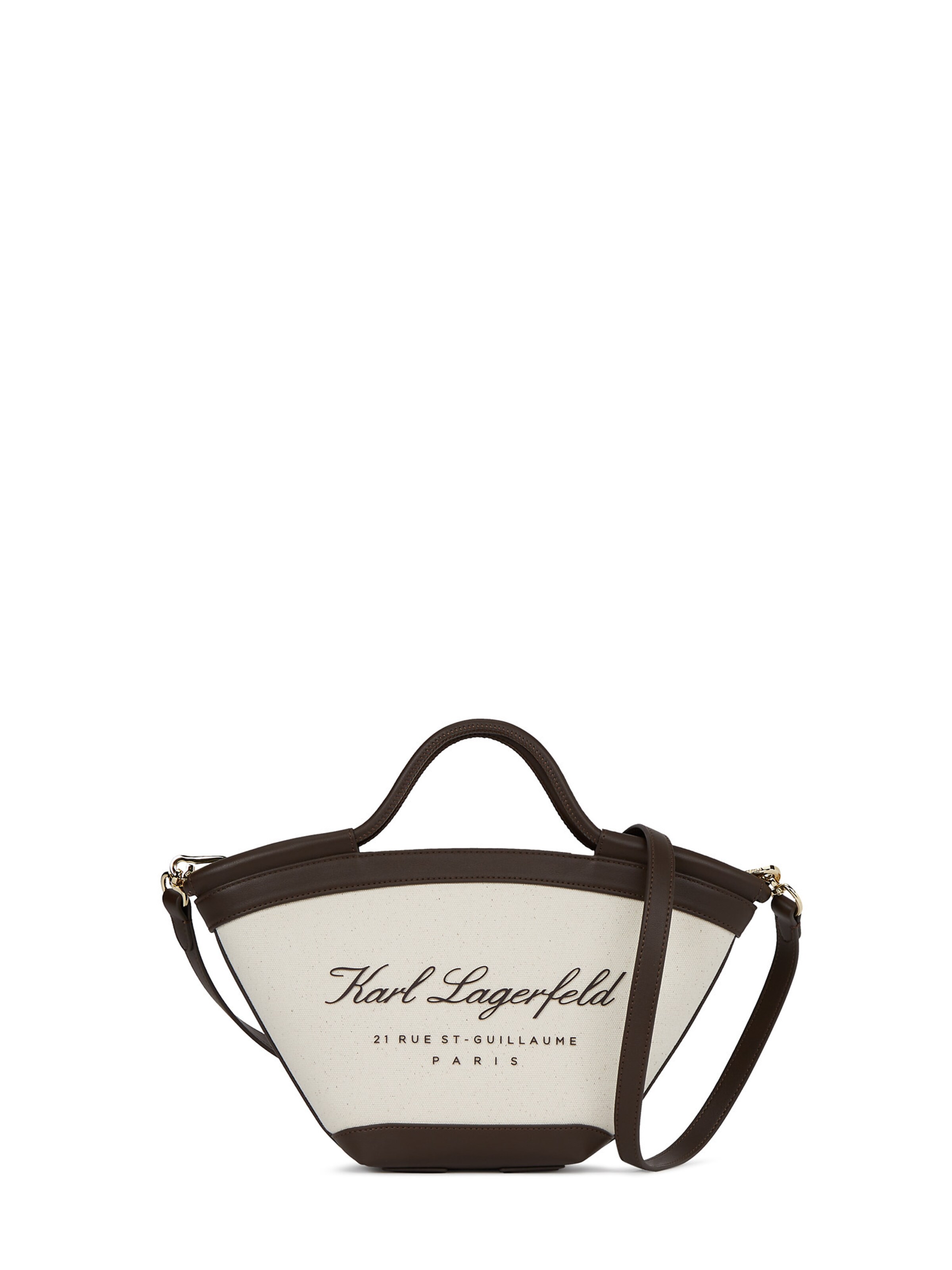 Geantă de plajă Karl Lagerfeld pe bej / maro închis, Vizualizare produs