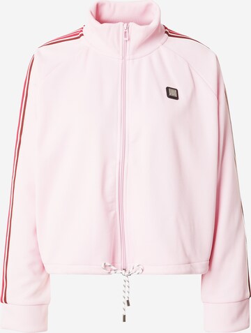 HUGO Sweat jacket 'Daseidon' in Pink: front