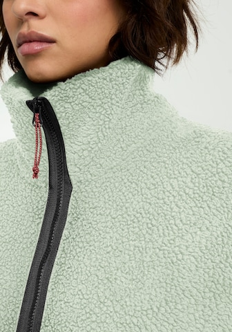 JACK WOLFSKIN Athletic Fleece Jacket in Green