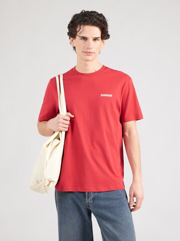 NAPAPIJRI Μπλουζάκι σε κόκκινο: μπροστά