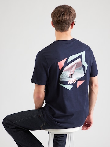 BOSS T-Shirt ' Te_Movement ' in Blau: Vorderseite
