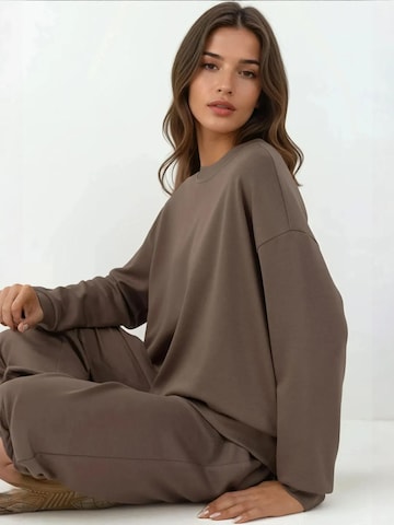 Wide leg Pantaloni sportivi di Hiccup in marrone