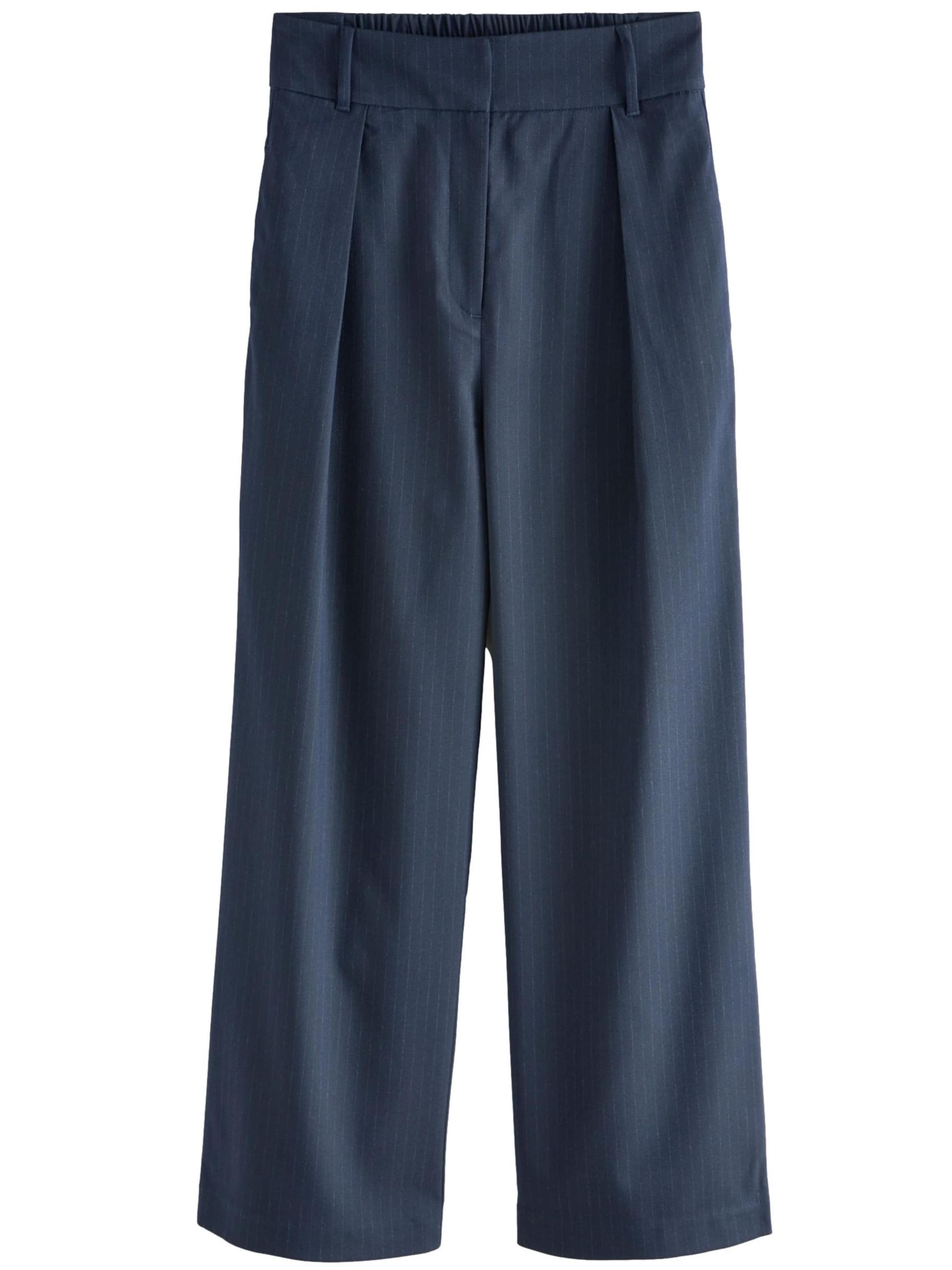 Wide leg Pantaloni cutați de la Next pe albastru: față