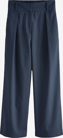 mėlyna Next Plačios klešnės Klostuotos kelnės: priekis